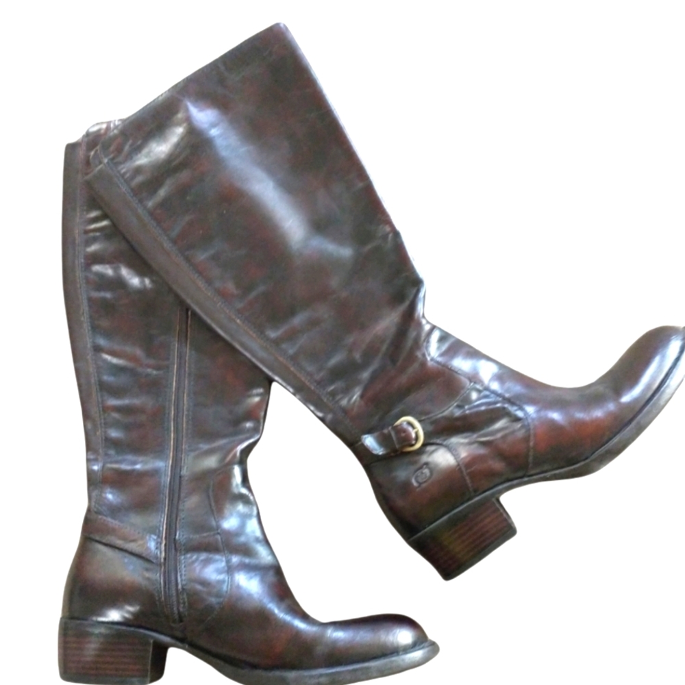 Born Knee Length Brown Boots like new